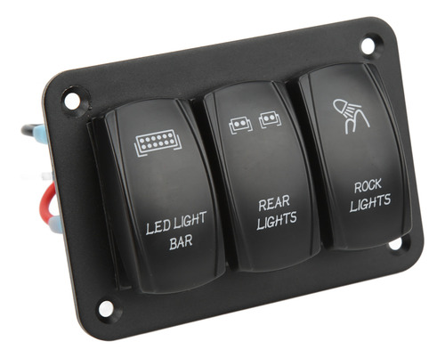 Panel Basculante De 3 Bandas, Barra Led De 5 Pines, Retroilu