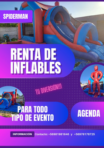 Arriendo De Juego Inflable Spiderman