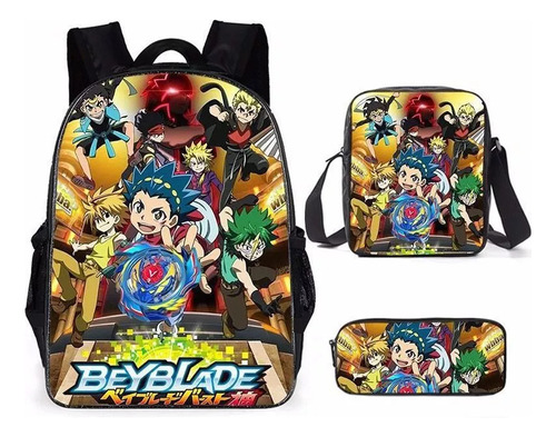 2021 3 Unids/set Mochila Beyblade Burst Evolution Mochila Sh