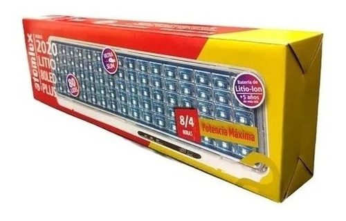 Imagen 5 de 5 de Luz De Emergencia Atomlux 2020 Litio 80 Led Plus Ultra Slim