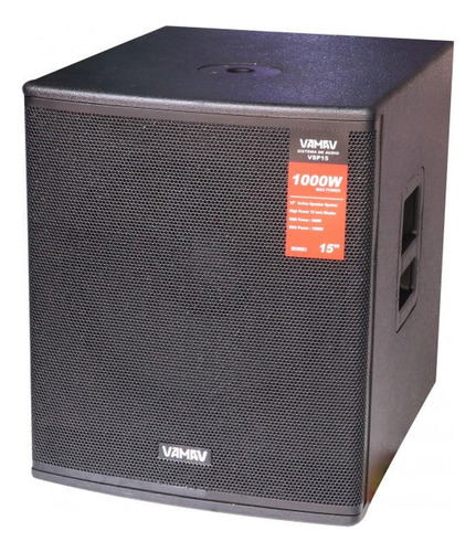 Subwoofer 15  Amplificado 900w Vamav Vsp15