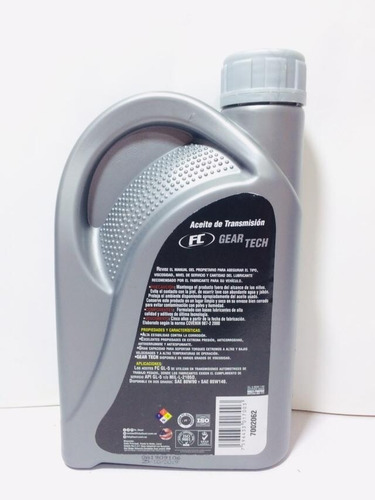 Imagen 2 de 2 de V85w140 Aceite De Transmision Para Caja Sincr 85w14 Daihatsu