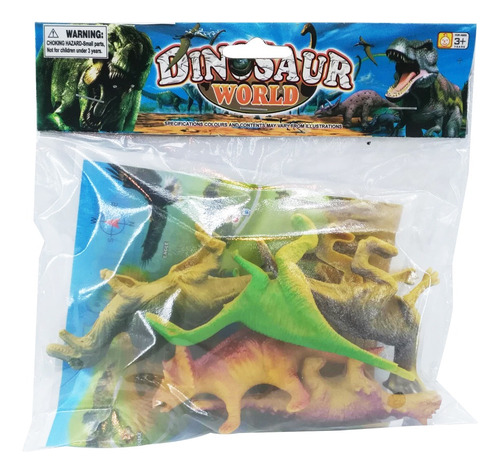 Dinosaurio X4 Plasticos Juguete Animales Salvajes-del Tomate