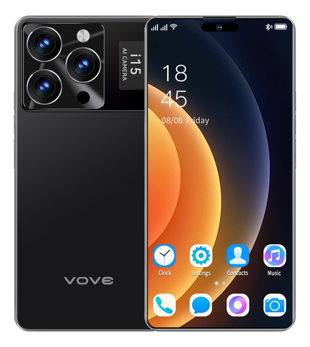 Celulares Dual Sim 16+512 Gb Ram I15 Pm Android 13 6.74 Oled Display 5000mah Cámara Trasera De 50 Mp Con 5g Bluetooth Gps Usb Tipo C Wifi