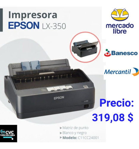 Impresora  Epson Lx-350 Matriz De Punto  ( Delivery)