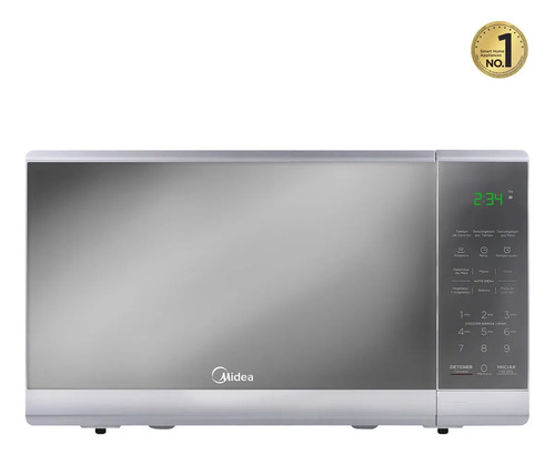 Horno de Microondas Doméstico Midea Mmdf07s2mg 0.7 Pies 20 Litros Acabado Espejo