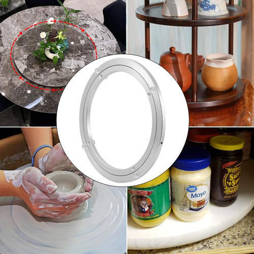 Lazy Susan 16 De Aluminio Con Rodamientos Metálicos