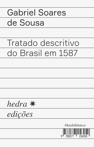 Tratado descritivo do Brasil em 1587, de Soares de Sousa, Gabriel. Série Metabiblioteca EdLab Press Editora Eirele, capa mole em português, 2020