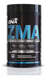 Zma Ena 60 Caps Zinc Magnesio Vitamina B6 + Fuerza + Energia