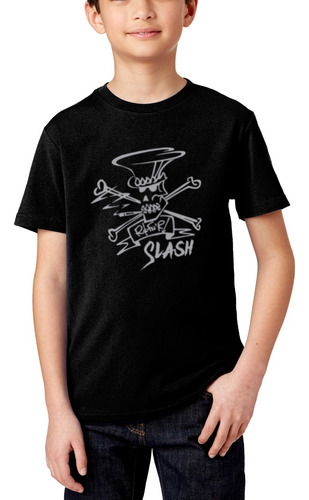 Infantil Camiseta Slash Guitarrista Guns N Roses Banda Rock