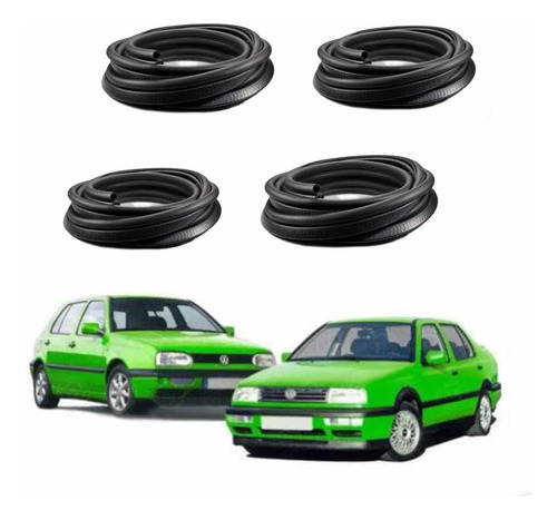 Set Empaques Puerta Vw Golf Jetta Mk3-a3 ( 4 Piezas )