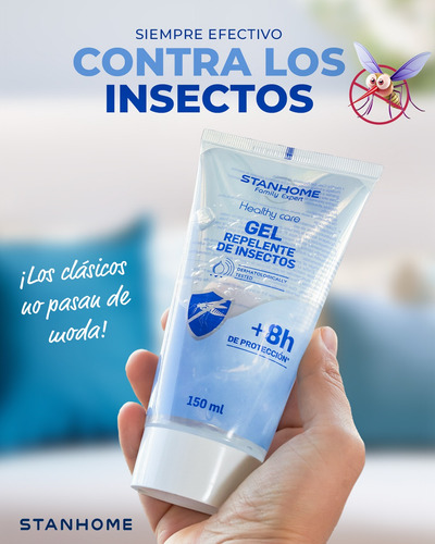 Repelente De Insectos En Gel Fresco Stanhome 150 Ml