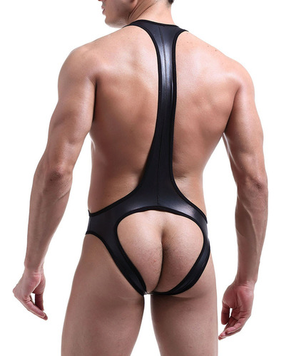 Traje De Lucha Libre Con Chaleco Combinado Para Hombre
