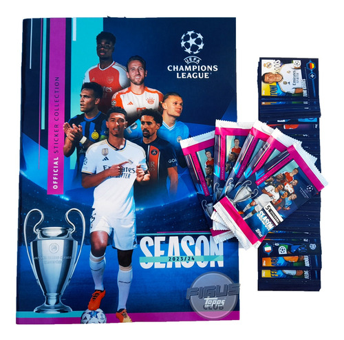 Champions League 2024 Topps Pack: Álbum + Sobres + Figuritas