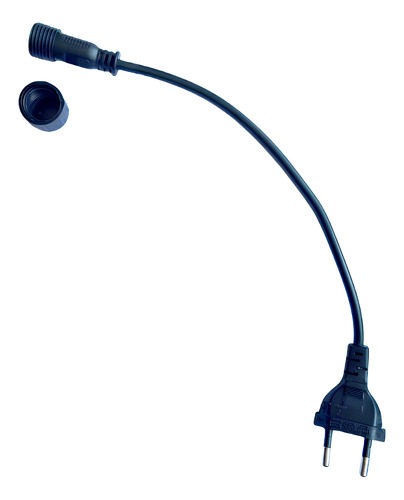 Plugue Tomada Macho 2 Pinos Conector Varal De Luz Cordão
