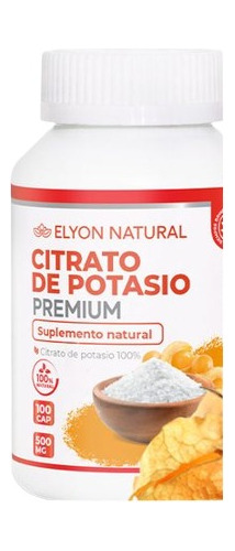 Citrato De Potasio Elyon Natural Reduce Dolor Muscular 100ud