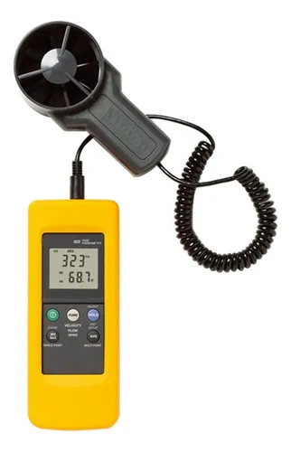 925 Anemómetro Medidor De Temperatura De Velocidad De Flujo