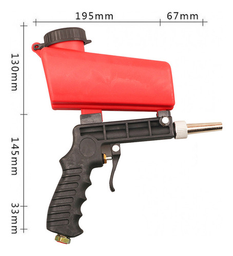 Limpiador De Arena Con Aire Para Eliminar El Óxido, 90 Psi,