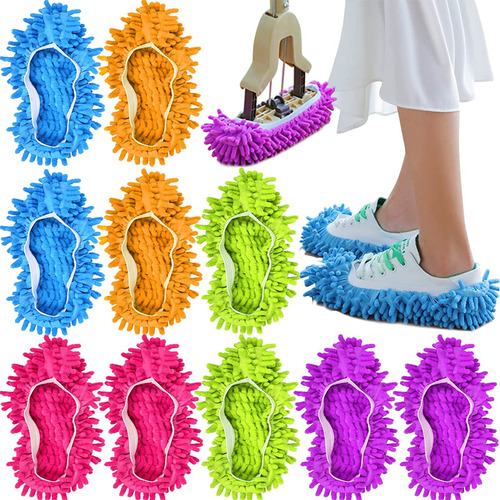 10 Pantuflas De Microfibra Para Trapeador, Suave, Lavable, R