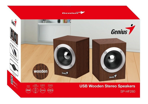 Imagen 6 de 7 de Parlante Genius SP-HF280 wood
