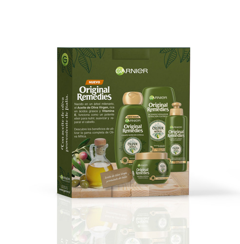 Imagen 3 de 3 de Pack Shampoo+acondicionador Oliva Mitica Original Remedies
