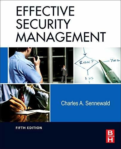 Effective Security Management, Quinta Edición