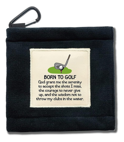 Touner Nacido Para Golf Funny Golf Ball Cleaning Towel Pocke