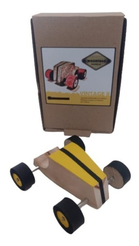 Imagen 4 de 4 de Auto Autito De Madera Realizado A Mano Auto Vintage I I