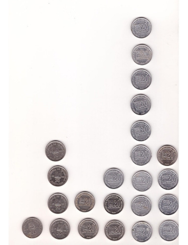 Monedas De 20 Bs Año 98/99/2000/01/02/04