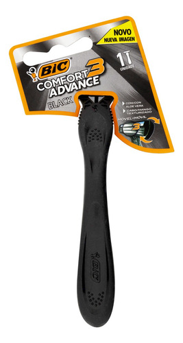 Barbeador BIC Comfort 3 Advance Black descartável