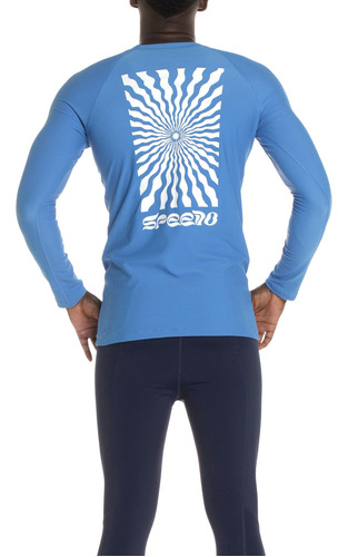 Camiseta Sunshine Manga Larga Sun Ray Azul Cielo-s Speedo