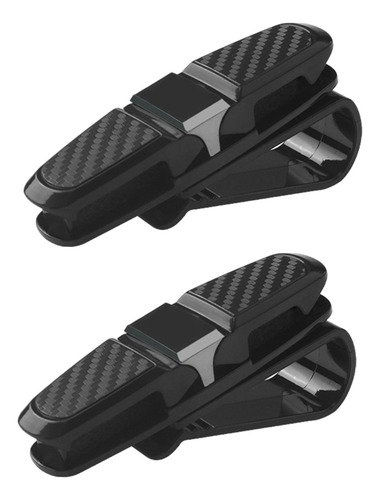 6 X 2 Soportes Genéricos Para Gafas De Sol Para Coche, Gris