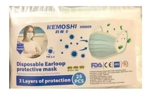 Imagen 6 de 10 de Barbijo Tapa Boca Termosellado Mascara Facial X 25