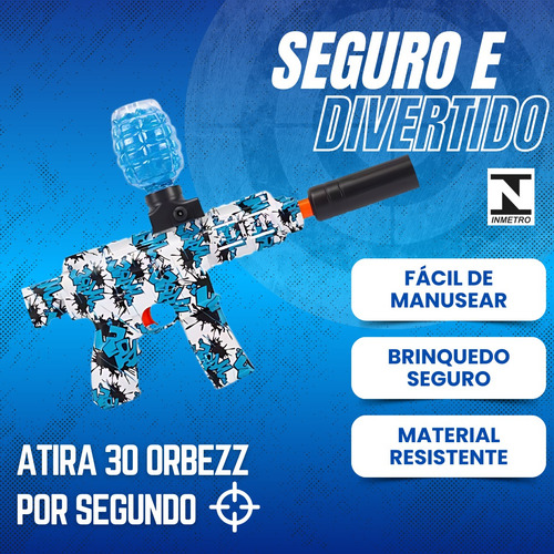 Arminha De Gel Brinquedo Orbeez Automática Pistola Elétrica