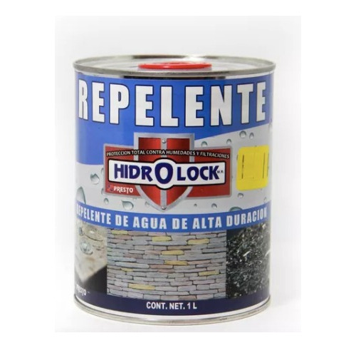 Repelente De Agua Hidrolock Varios Cantera Colores Lata 1 Lt