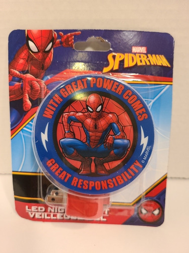 Lampara De Pared Para Niños Hombre Araña Spider Man