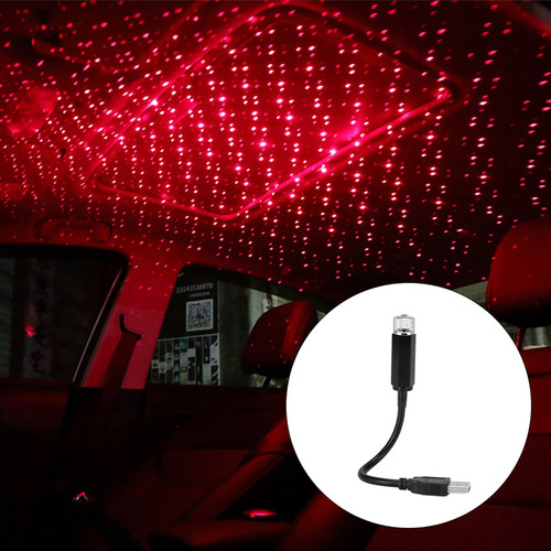 Mini Proyector Led Con Luz De Estrella Para Coche En Color R