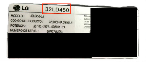 Tarjeta Fuente Lg 32ld450 Eax61464001/8 (Usado)