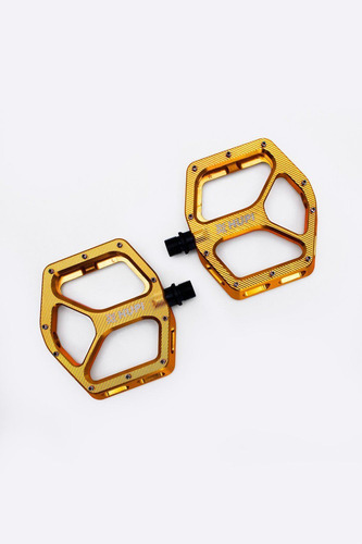 Pedal Hupi Strip Plataforma Rosca 9/16 - Dourado