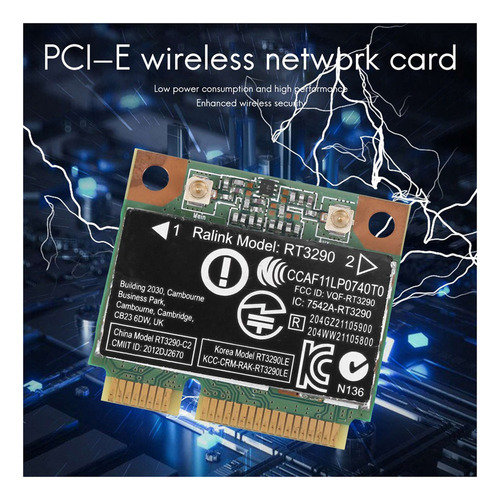 Tarjeta De Red Inalámbrica Wi-fi Rt3290 150 Mbps Compatible