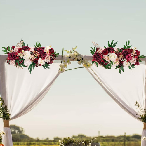 Flores Botín Floral Para Arreglo De Mesa Adornos De Arco
