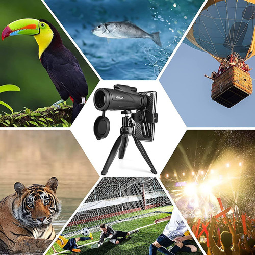 Telescopio Monocular Minluk, 12x50/bak4 Prisma/adaptador