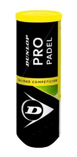 Tubo Pelotas Padel Dunlop Tournament Quality X3 Profesional