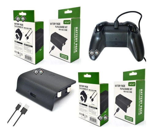 2 Carga Y Juega Control Para Xbox Series S X Bateria Regalo 