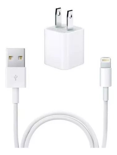 Cargador iPhone 5w Usb Adaptador Cable Lightning