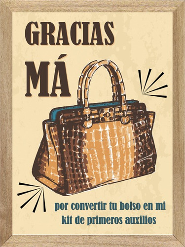 Cartel Gracias Ma..... , Cuadro, Frases, Poster       P360