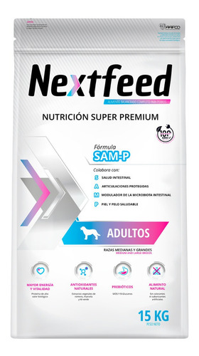 Comida Perro Adulto Super Premium Nextfeed 15kg Promoción