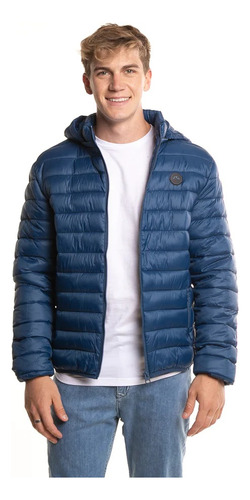 Campera Rusty De Abrigo Kenai Puffer Hombre Azul Marino