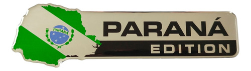 Adesivo Emblema Resinado Estado Paraná Edition Moto Carro