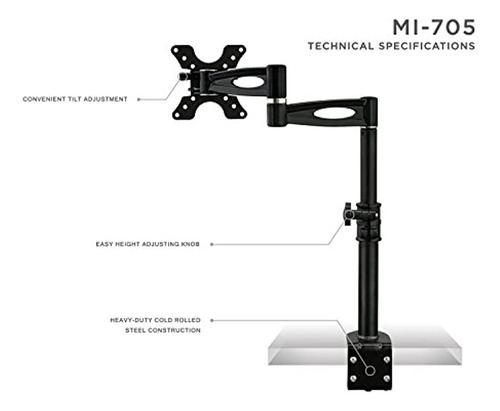 ¡móntalo! Mi-705 Monitor De Altura Ajustable Para Computador